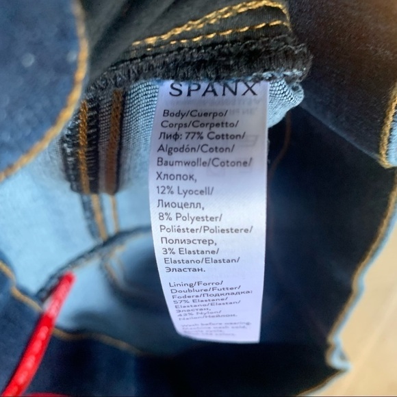 Spanx Cropped Flare Jeans Medium Wash - Picture 5 of 8